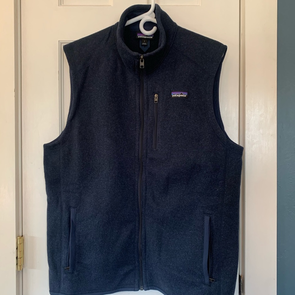 Patagonia Better Sweater Vest in Navy Blue, Men’s Large